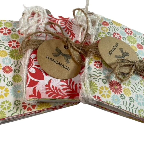 Set 6 Handmade Mini Notebook Decorative Inserts Travel Journals Diary u - Picture 2 of 5